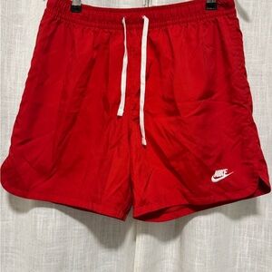 Nike Men's Vibrant Red Athletic Shorts